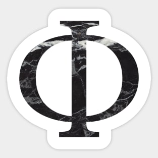 Marble Phi Sticker